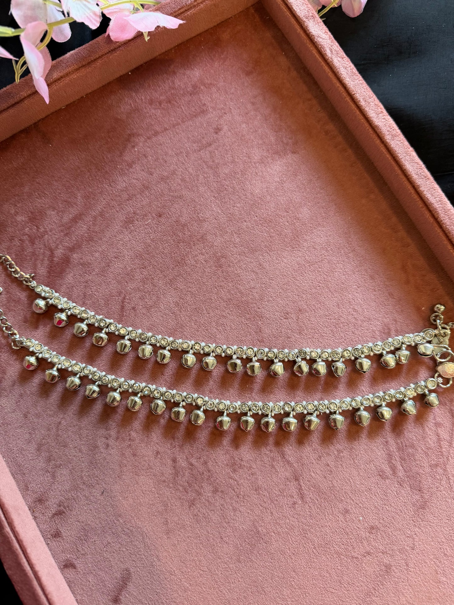 SILVER ANKLETS