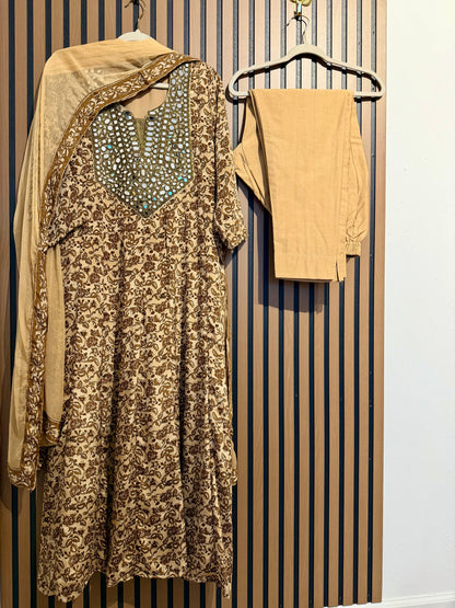 Crepe Mirror Anarkali