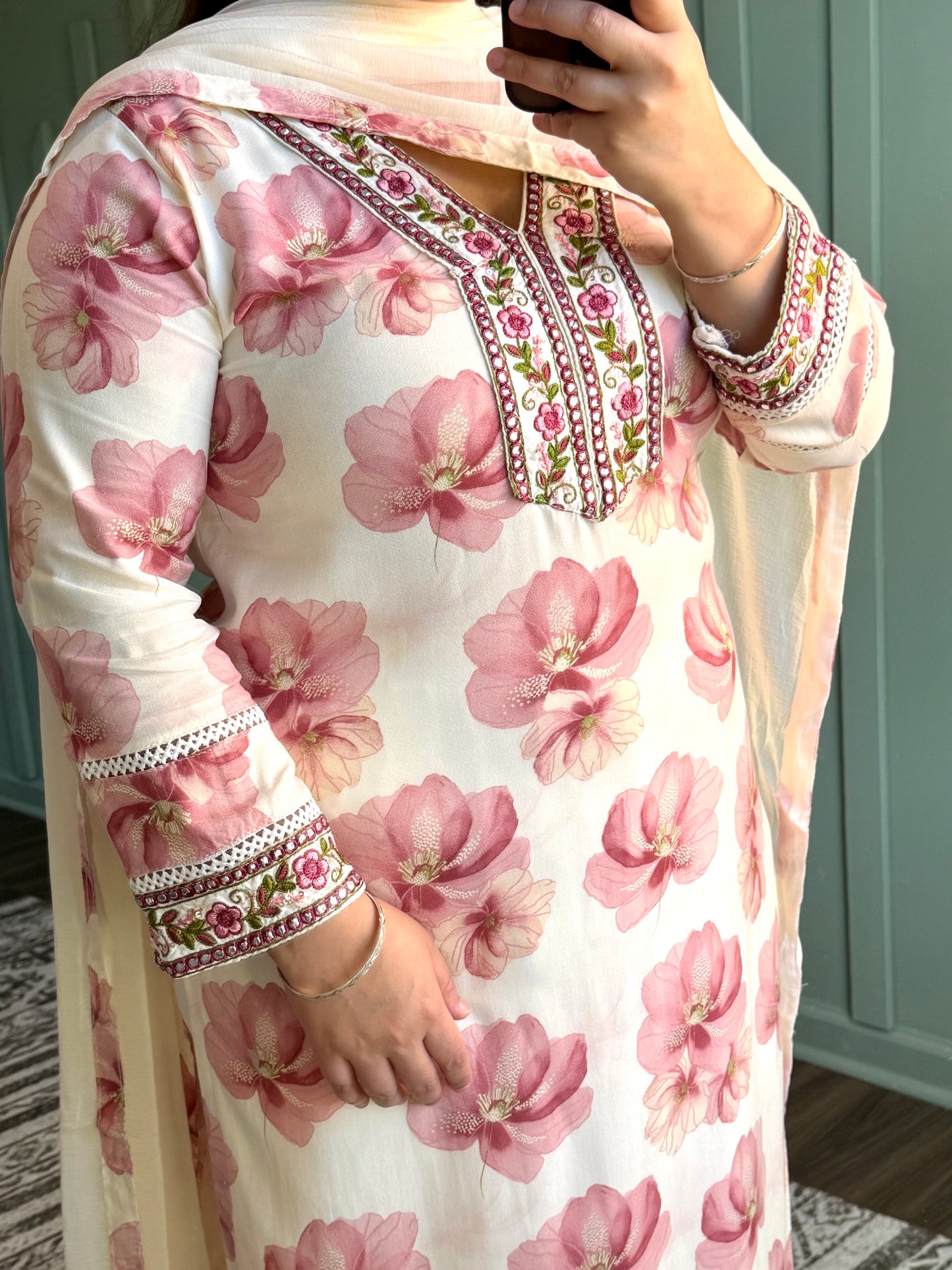 PURE VISCOSE RAYON THREE PIECE
