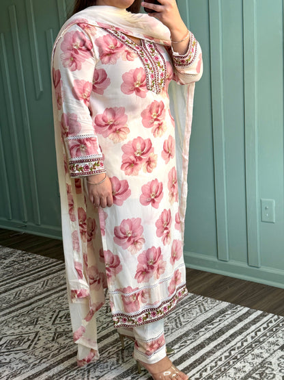 PURE VISCOSE RAYON THREE PIECE