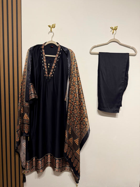 AJRAK GAJJI SILK SUIT