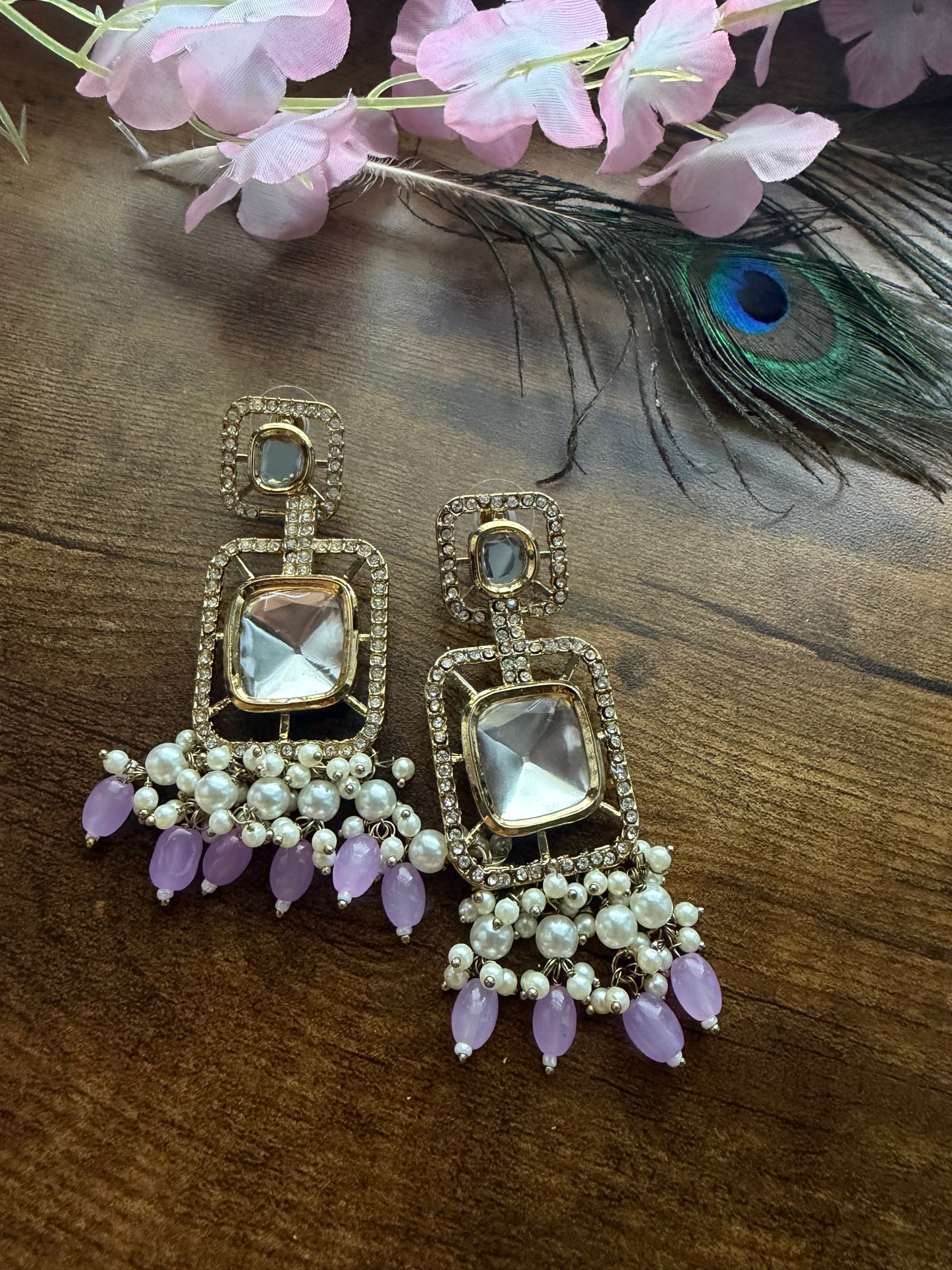 Uncut Kundan Earrings