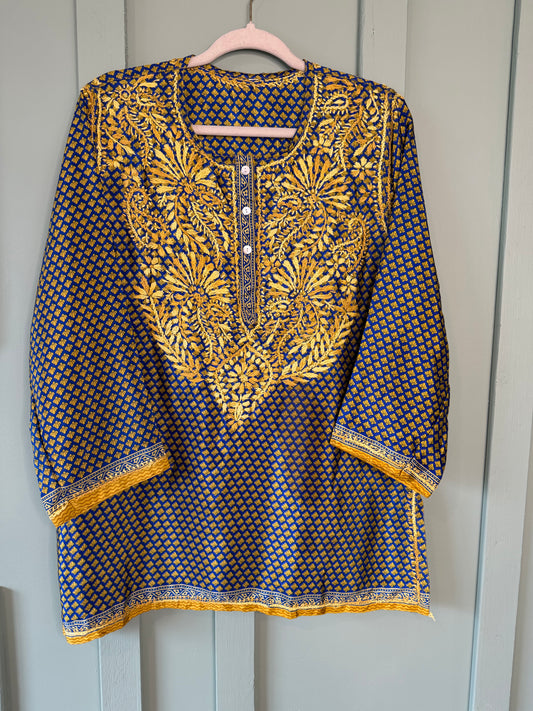 PURE CHIFFON CHINON SHORT KURTI