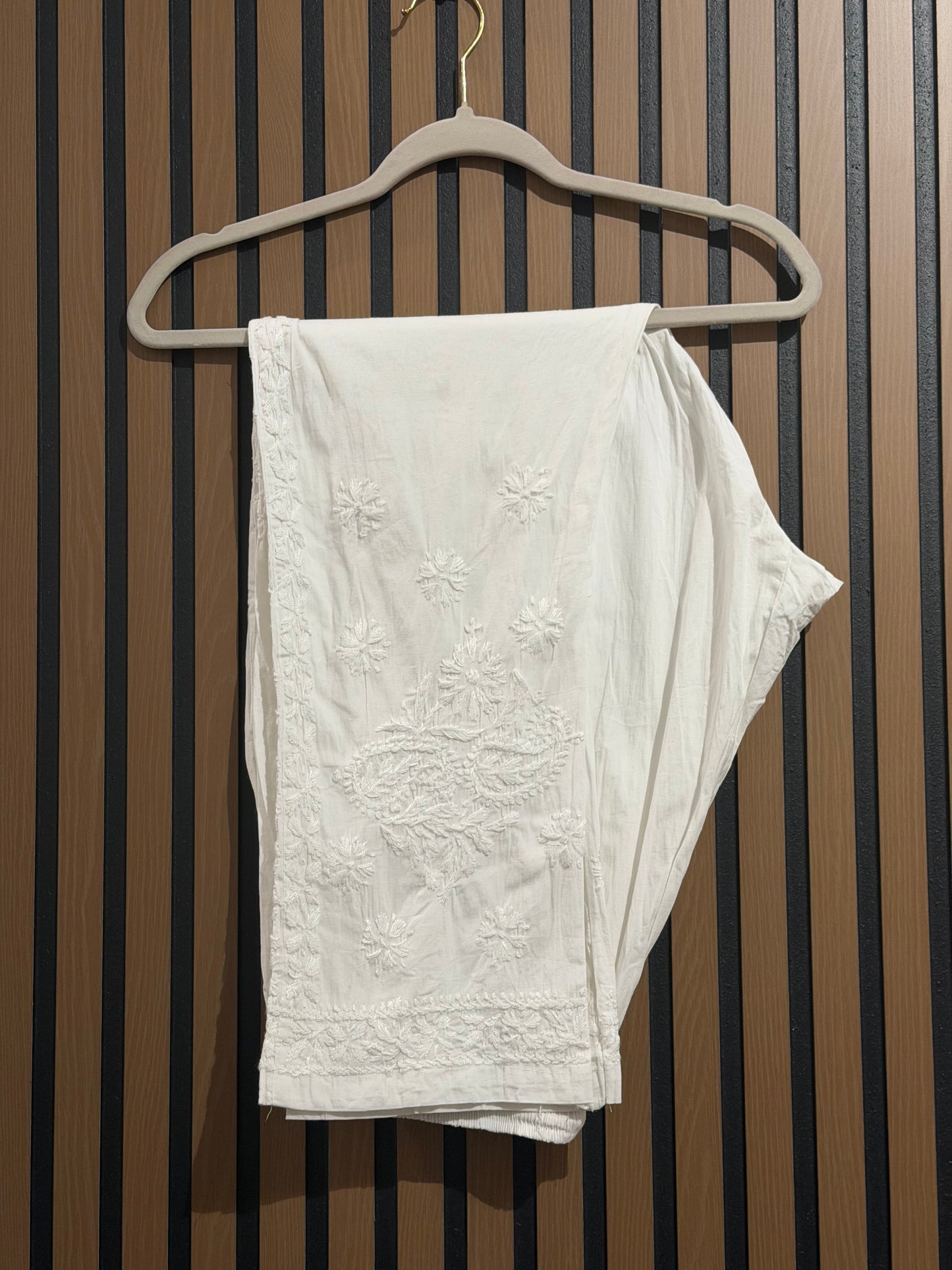 Chikankari Rayon Straight Pants 3XL