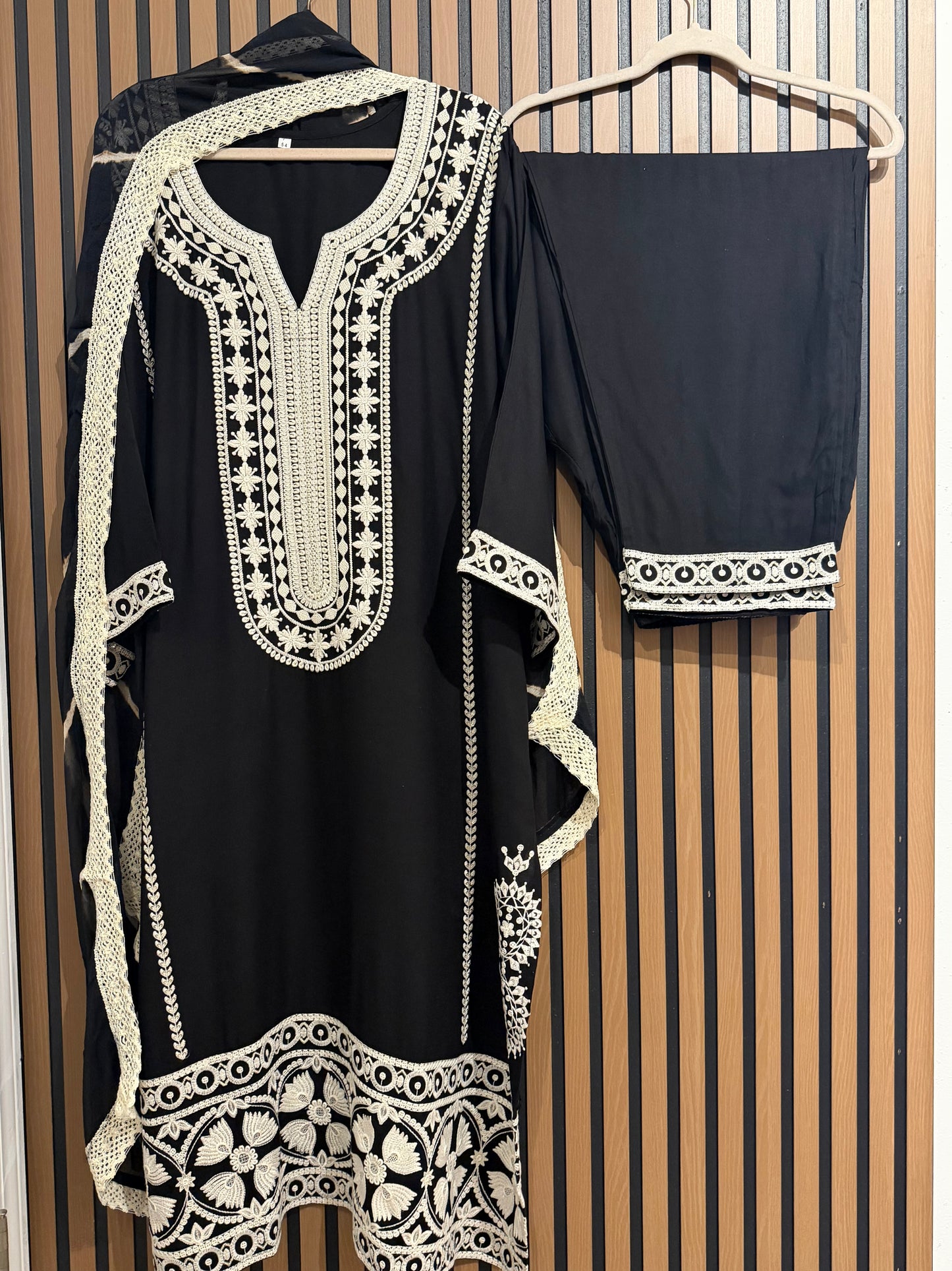 RAYON EMBROIDERY THREE PIECE