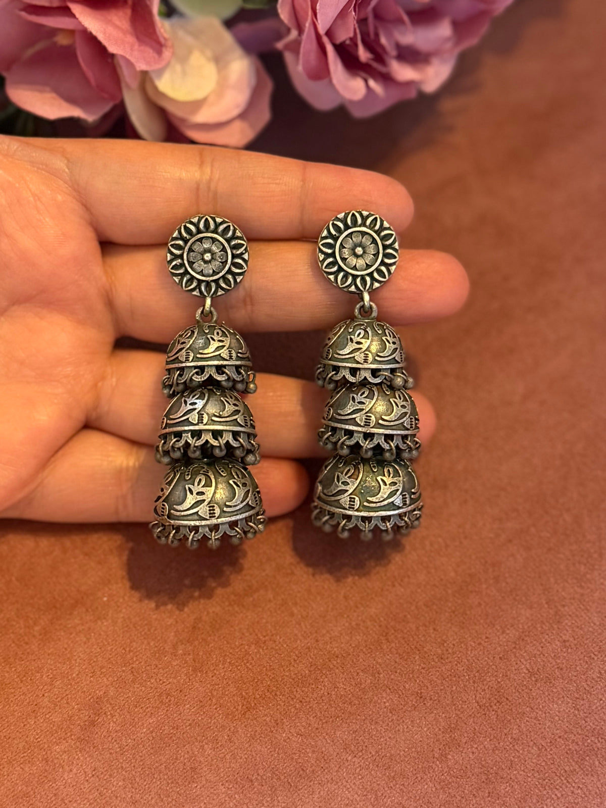 Oxidized Layered Jhumki