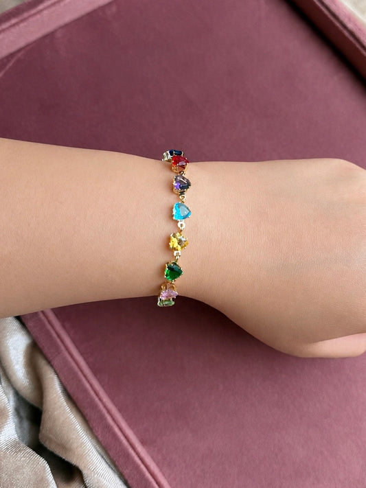AD Heart Multi Bracelet One Size
