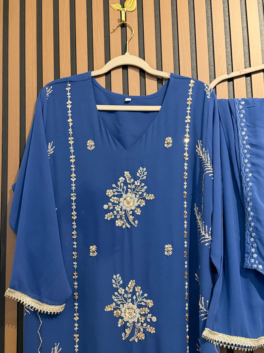 Viscose Georgette Zari Sharara