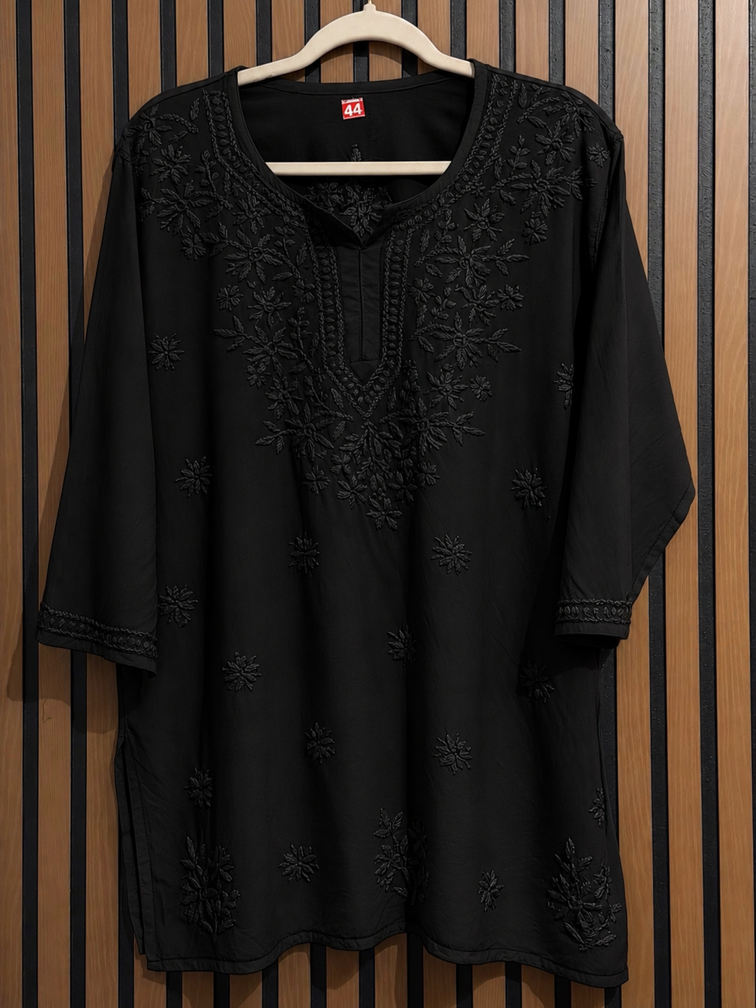 RAYON CHIKANKARI SHORT KURTI