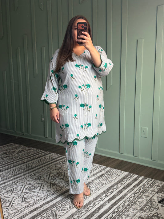 Butter Rayon Designer Co ord