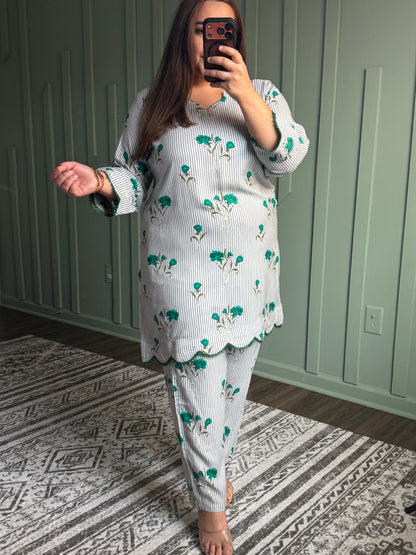 Butter Rayon Designer Co ord