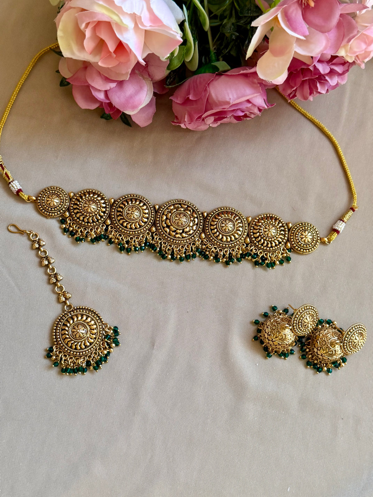 Antique Gold Plated Choker