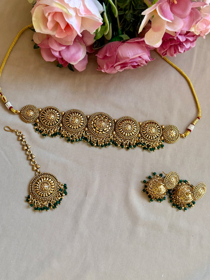 Antique Gold Plated Choker