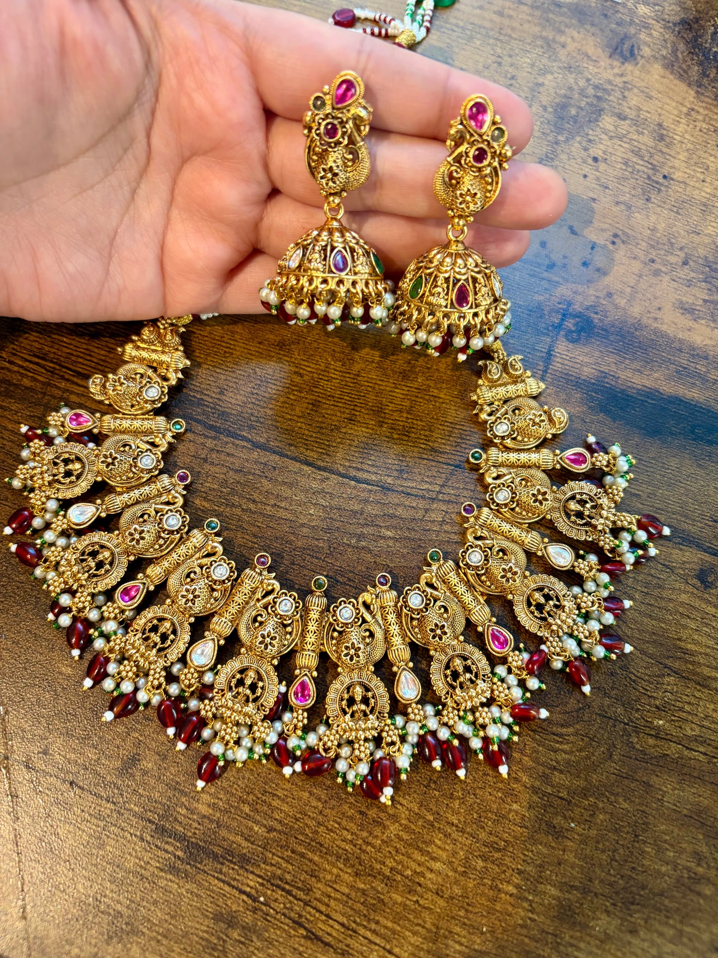 TEMPLE GOLD PLATED SET