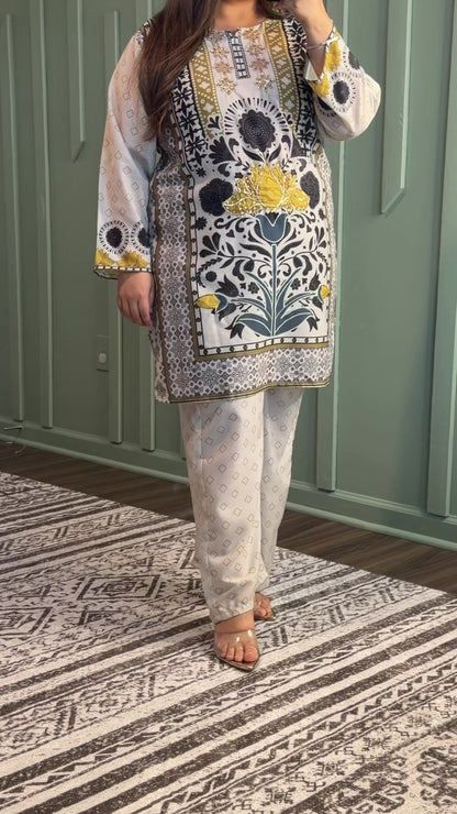LINEN HANDWORK CO ORD
