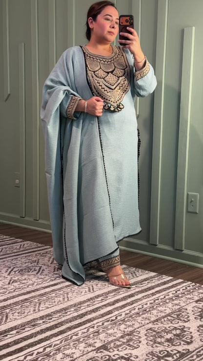 PREMIUM LINEN THREE PIECE