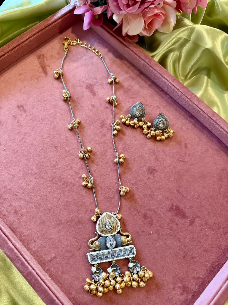 KASHMIRI GERMAN SILVER LONG