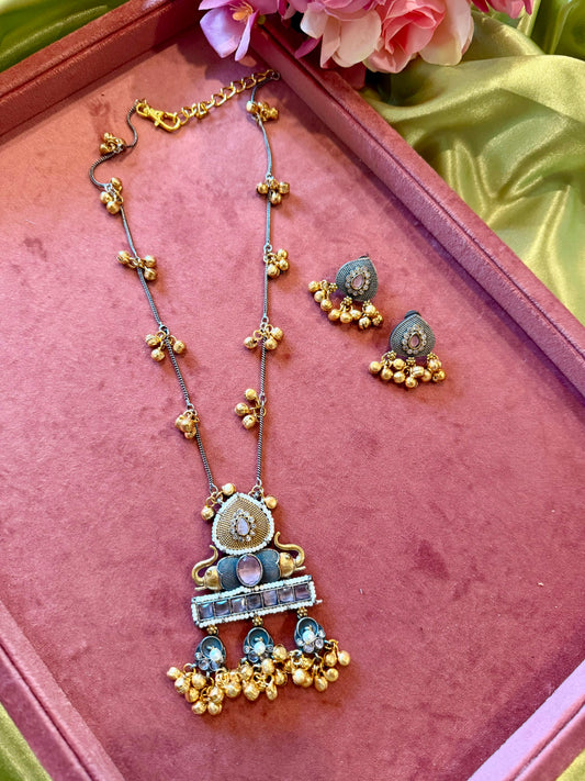 KASHMIRI GERMAN SILVER LONG
