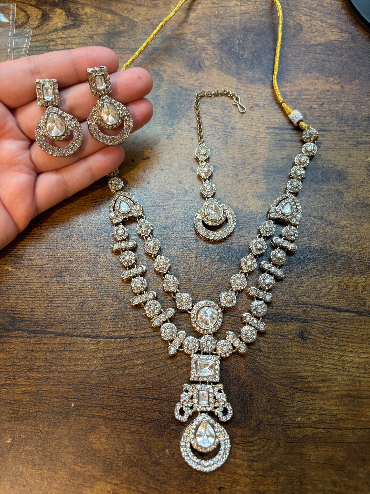 DOUBLE LAYER KUNDAN SET